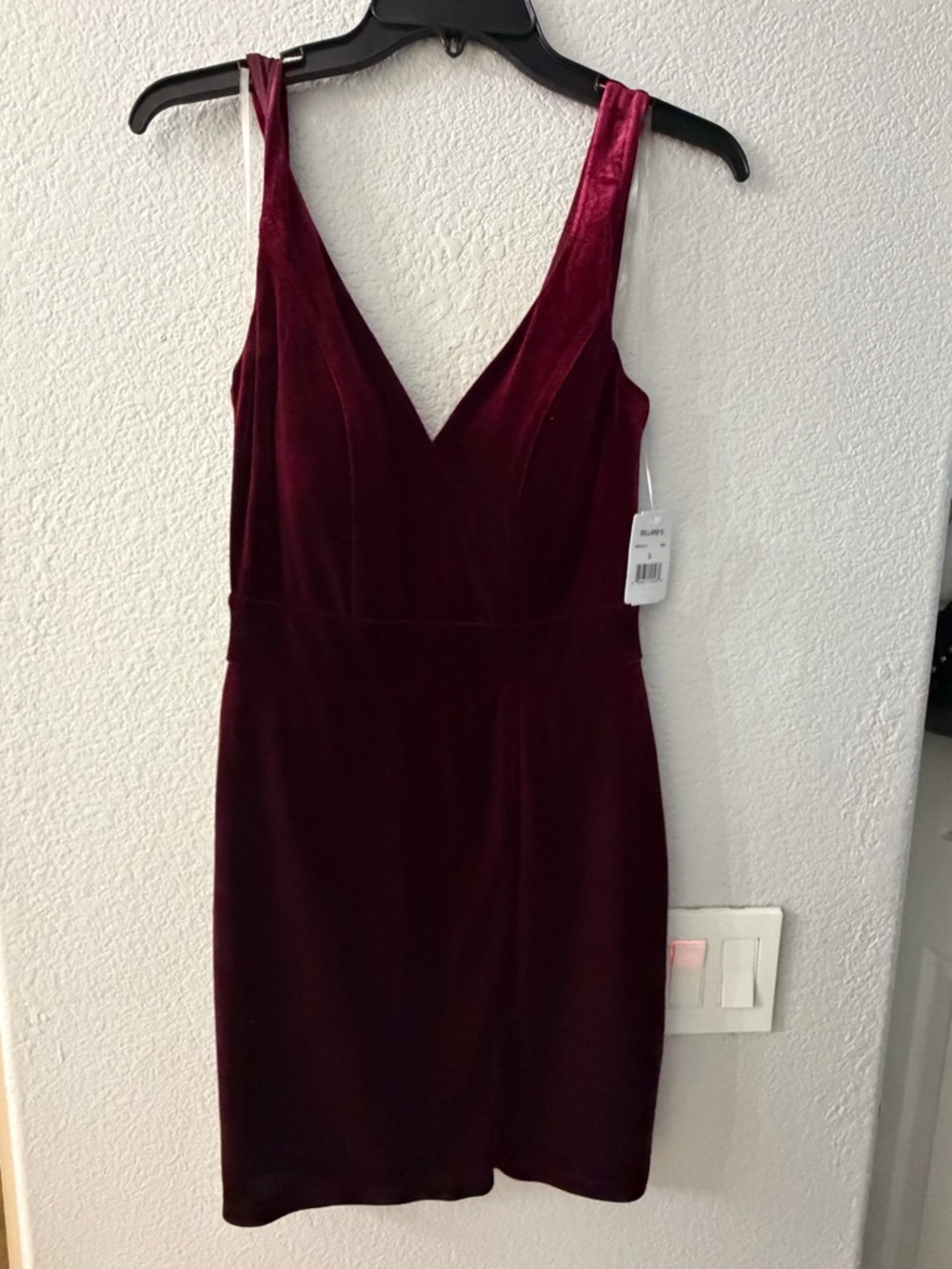 Midnight Doll Midi Dress in Wine